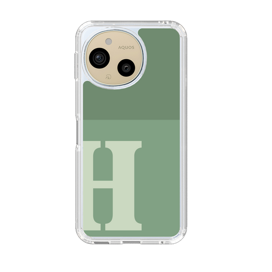 Slim Protection Case［ Original - initial two tone - H green ］