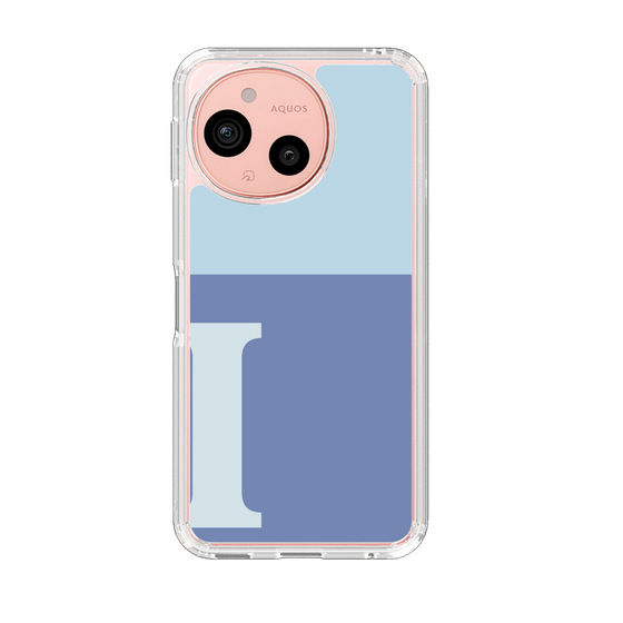 Slim Protection Case［ Original - initial two tone - I blue ］