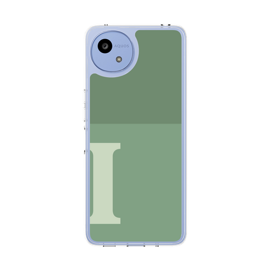 Slim Protection Case［ Original - initial two tone - I green ］