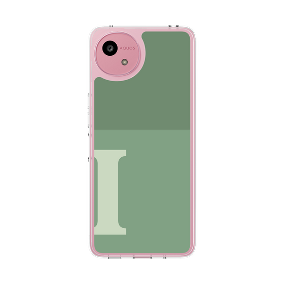 Slim Protection Case［ Original - initial two tone - I green ］