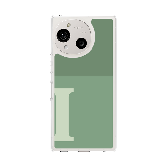 Slim Protection Case［ Original - initial two tone - I green ］