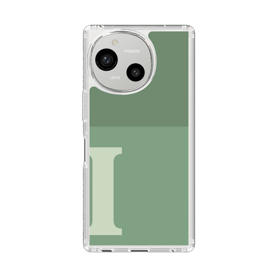 Slim Protection Case［ Original - initial two tone - I green ］