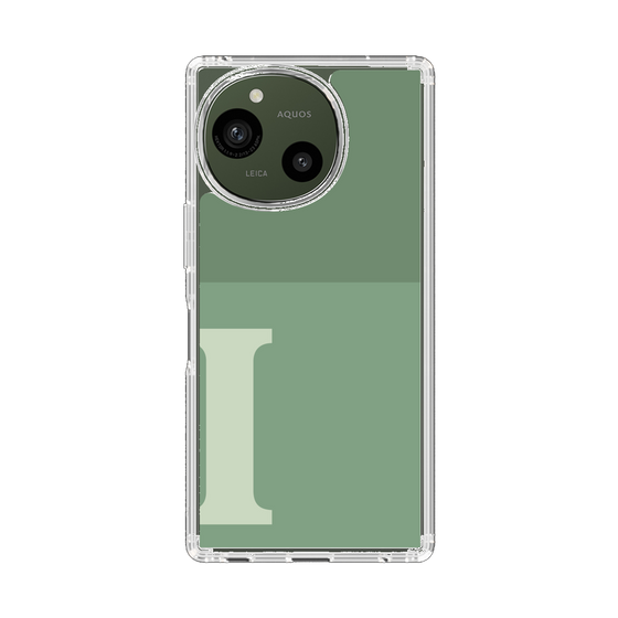 Slim Protection Case［ Original - initial two tone - I green ］