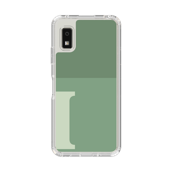 Slim Protection Case［ Original - initial two tone - I green ］