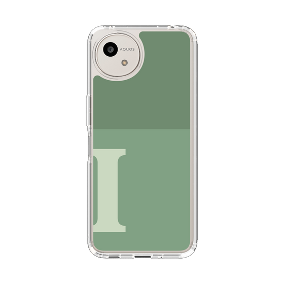 Slim Protection Case［ Original - initial two tone - I green ］