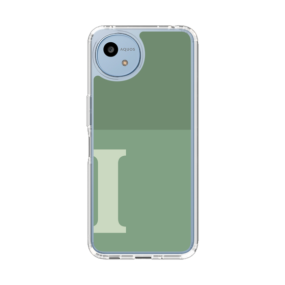 Slim Protection Case［ Original - initial two tone - I green ］