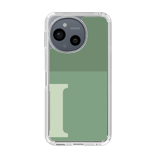 Slim Protection Case［ Original - initial two tone - I green ］