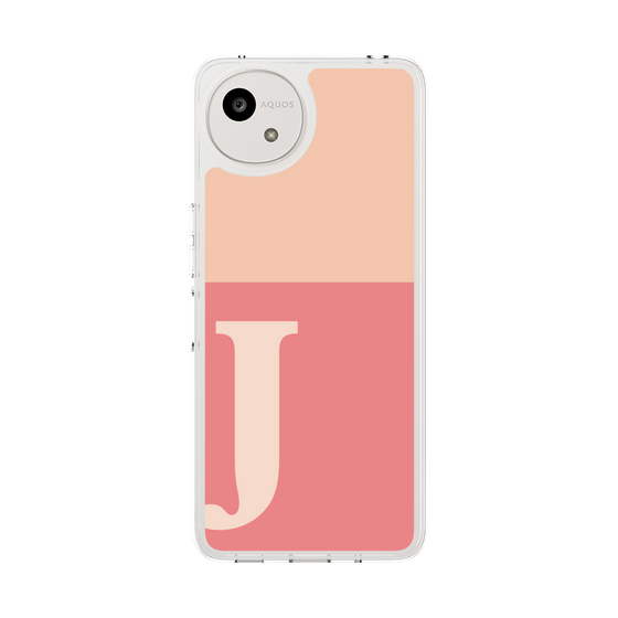 Slim Protection Case［ Original - initial two tone - J pink ］