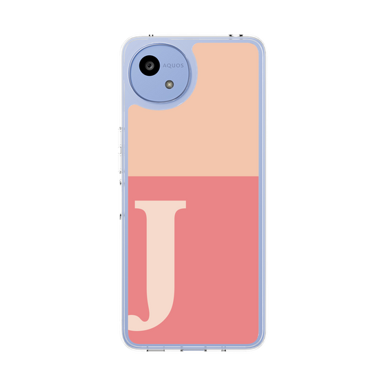 Slim Protection Case［ Original - initial two tone - J pink ］