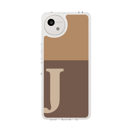 Slim Protection Case［ Original - initial two tone - J brown ］