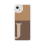 Slim Protection Case［ Original - initial two tone - J brown ］