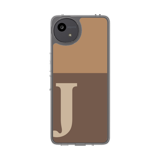 Slim Protection Case［ Original - initial two tone - J brown ］