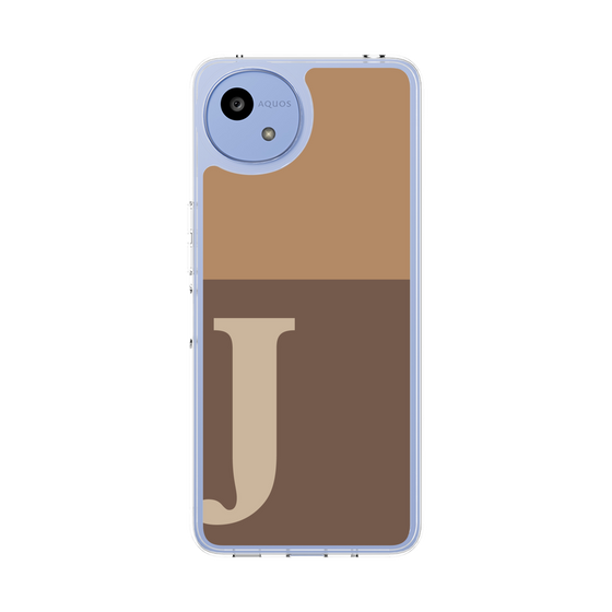 Slim Protection Case［ Original - initial two tone - J brown ］