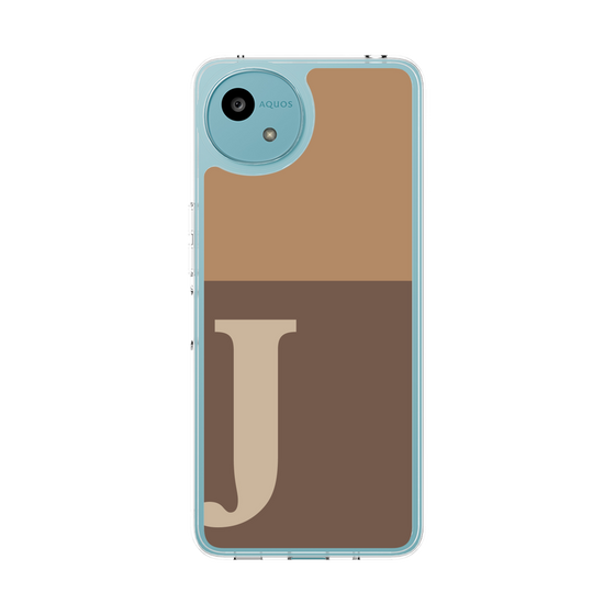 Slim Protection Case［ Original - initial two tone - J brown ］