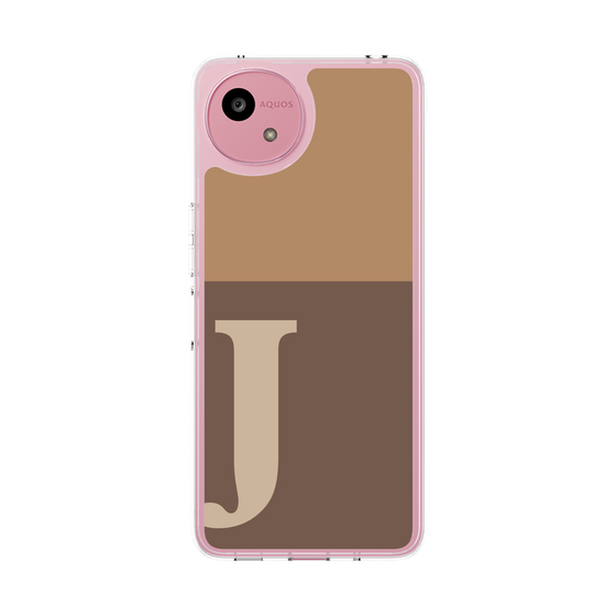 Slim Protection Case［ Original - initial two tone - J brown ］