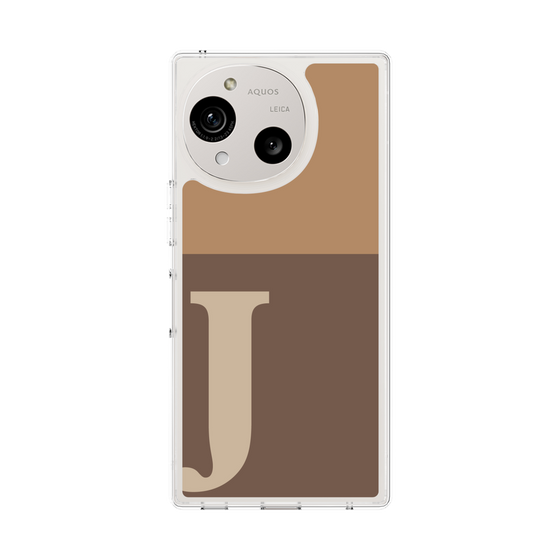Slim Protection Case［ Original - initial two tone - J brown ］