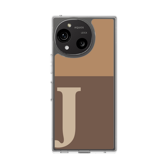 Slim Protection Case［ Original - initial two tone - J brown ］