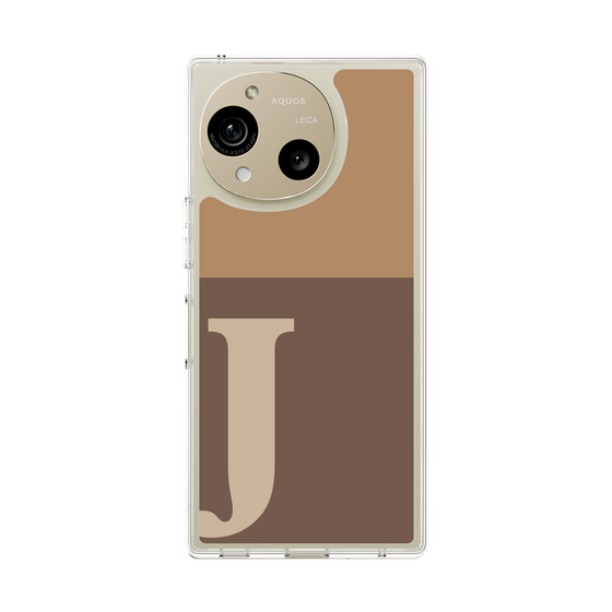 Slim Protection Case［ Original - initial two tone - J brown ］