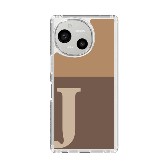 Slim Protection Case［ Original - initial two tone - J brown ］