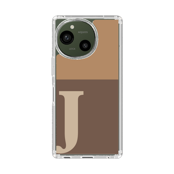 Slim Protection Case［ Original - initial two tone - J brown ］