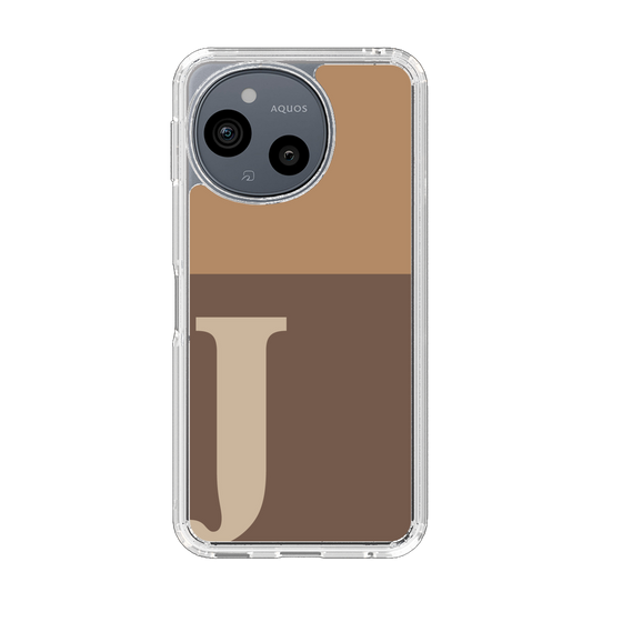 Slim Protection Case［ Original - initial two tone - J brown ］