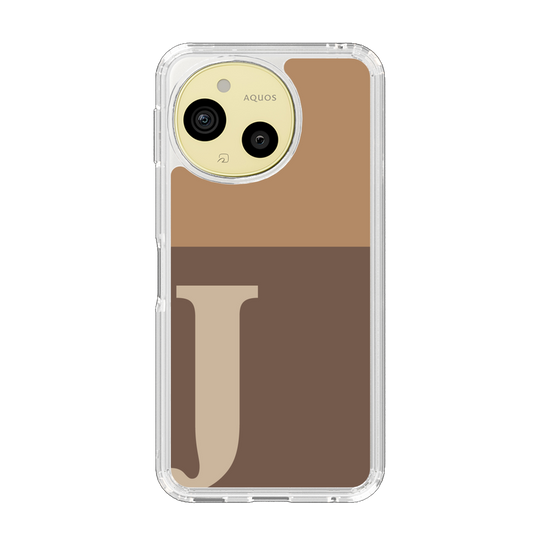 Slim Protection Case［ Original - initial two tone - J brown ］