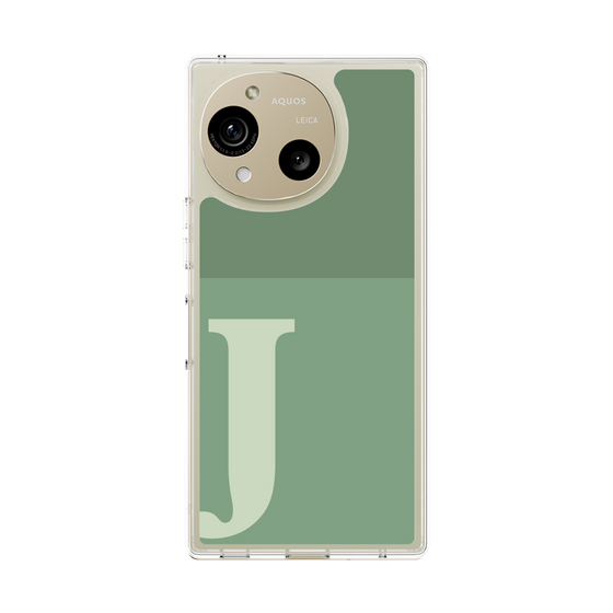 Slim Protection Case［ Original - initial two tone - J green ］