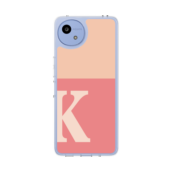 Slim Protection Case［ Original - initial two tone - K pink ］