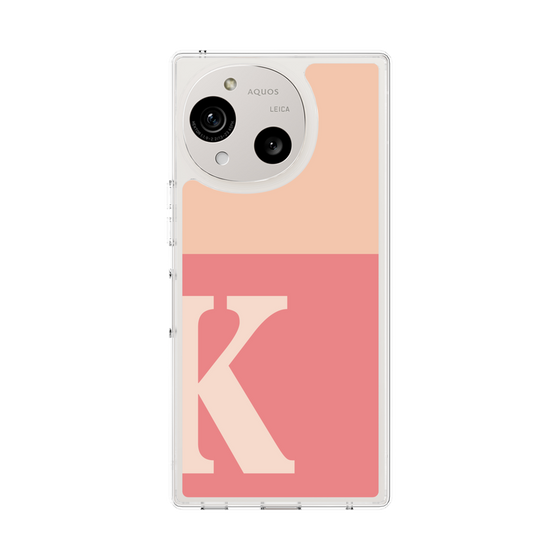 Slim Protection Case［ Original - initial two tone - K pink ］