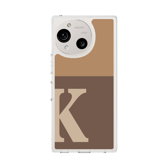 Slim Protection Case［ Original - initial two tone - K brown ］