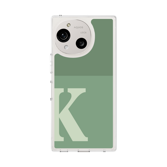 Slim Protection Case［ Original - initial two tone - K green ］