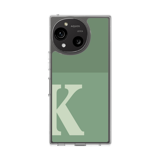 Slim Protection Case［ Original - initial two tone - K green ］