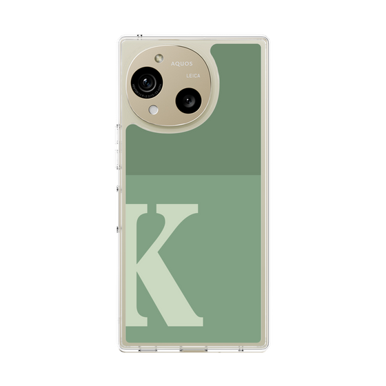 Slim Protection Case［ Original - initial two tone - K green ］