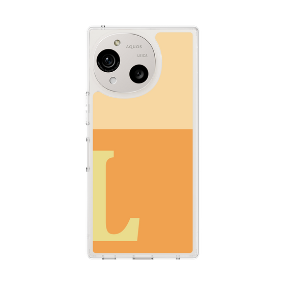 Slim Protection Case［ Original - initial two tone - L orange ］