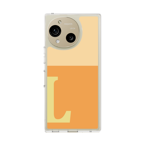 Slim Protection Case［ Original - initial two tone - L orange ］