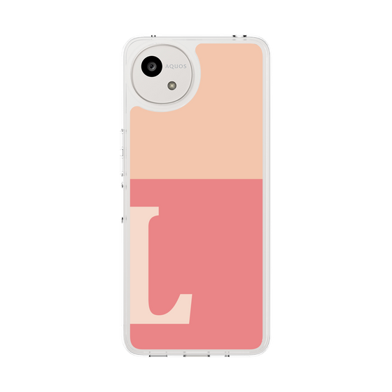 Slim Protection Case［ Original - initial two tone - L pink ］