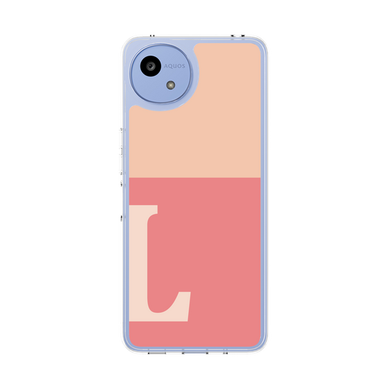 Slim Protection Case［ Original - initial two tone - L pink ］