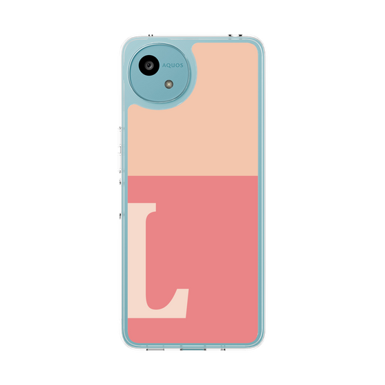 Slim Protection Case［ Original - initial two tone - L pink ］
