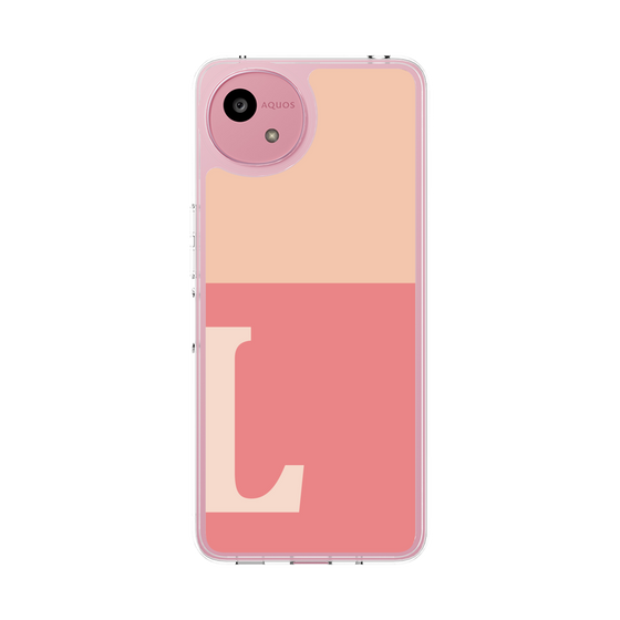 Slim Protection Case［ Original - initial two tone - L pink ］