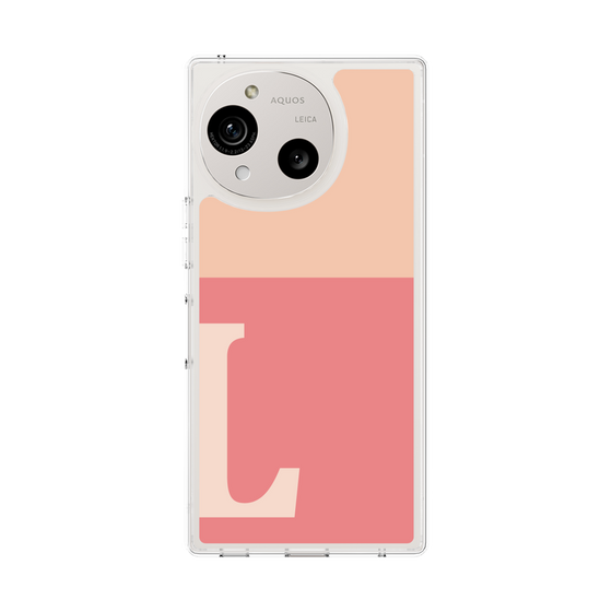 Slim Protection Case［ Original - initial two tone - L pink ］