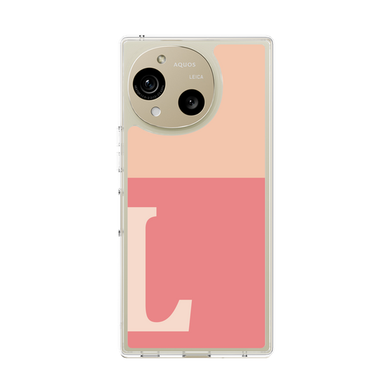 Slim Protection Case［ Original - initial two tone - L pink ］