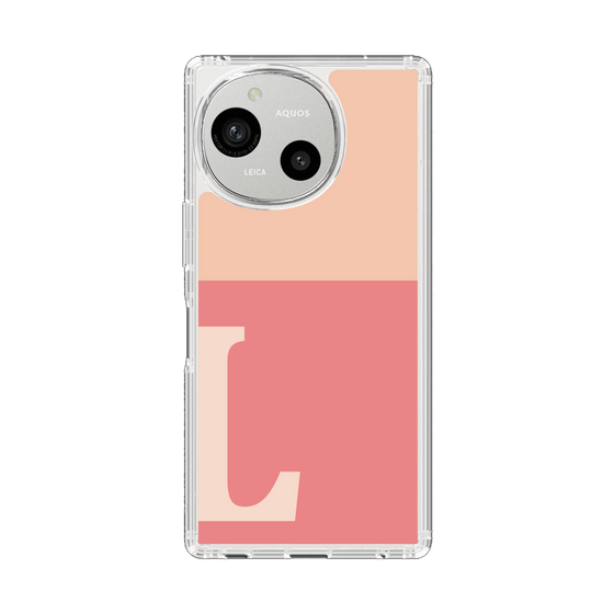 Slim Protection Case［ Original - initial two tone - L pink ］