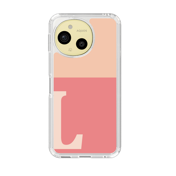 Slim Protection Case［ Original - initial two tone - L pink ］