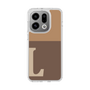 Slim Protection Case［ Original - initial two tone - L brown ］