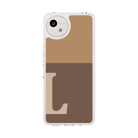 Slim Protection Case［ Original - initial two tone - L brown ］