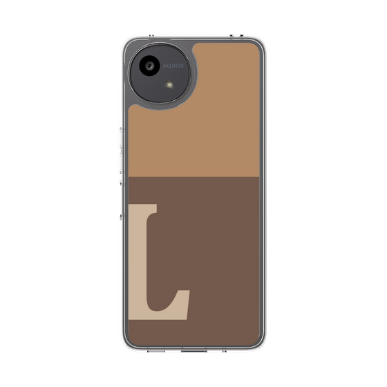 Slim Protection Case［ Original - initial two tone - L brown ］