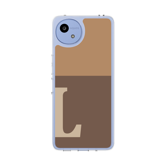 Slim Protection Case［ Original - initial two tone - L brown ］