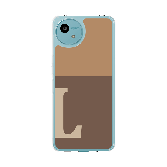 Slim Protection Case［ Original - initial two tone - L brown ］