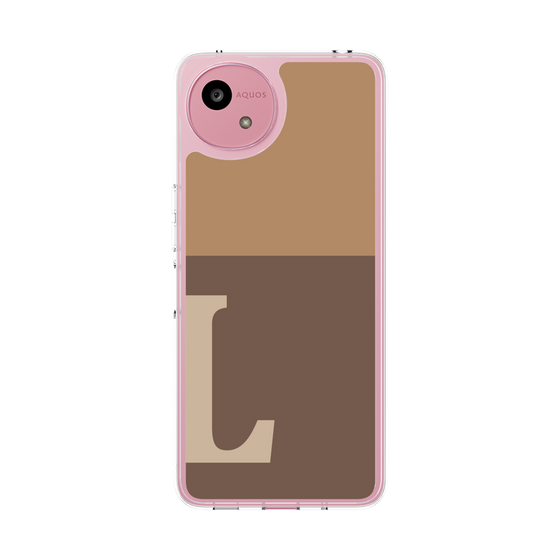 Slim Protection Case［ Original - initial two tone - L brown ］