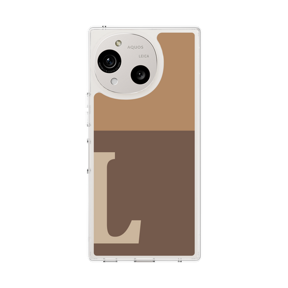 Slim Protection Case［ Original - initial two tone - L brown ］